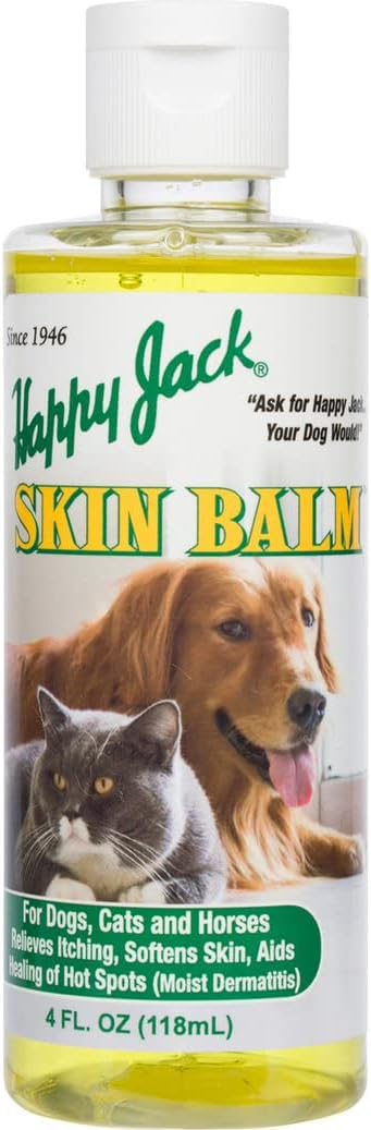 Happy Jack Skin Balm Hot Spot Spray & Itchy Skin Relief for Dogs, Cats & Horses, Softens Skin, Aids Healing of Hot Spots, Fast Relief to…