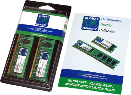 4 GB (2 x 2 GB) DDR2 667 MHz PC2-5300 240 Pin ECC DIMM (UDIMM) Memoria RAM Kit per Server/STAZIONI di Lavoro/SCHEDE Madri