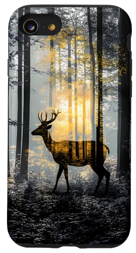 Chasse aux cerfs en forêt et aux cerfs | Chasse et chasseurs Coque pour iPhone SE (2020) / 7 / 8