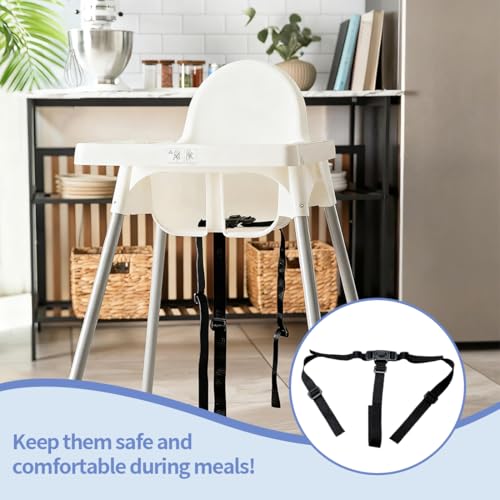 JYNXOR Hochstuhl Gurt, Dreipunkt, für Kinderwagen Kinderschutzgurt Universal Ersatz-Sicherheitsgurte Verstellbare für Baby Kindersitz Kinderwagen Kinder Buggy