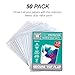 Samsill Sheet Protectors, 8.5x11 Inch Page Protectors for 3 Ring Binder, Super Heavy Duty, Secure Top Flap Protector, Letter Size, Top Loading, Acid Free, 50 Pack