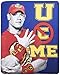 Silver Buffalo WE0721 WWE John Cena Fleece Throw Blanket, 50 x 60 inches