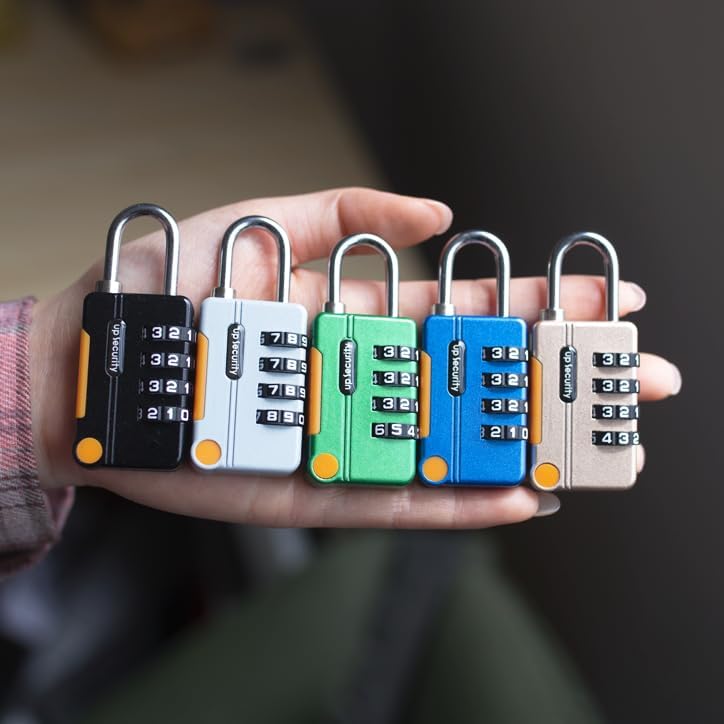 Miniatura 6 de Cerradura de casillero de gimnasio, cerradura de combinación pequeña para casillero, combinación de candado, candado combinado con código, para