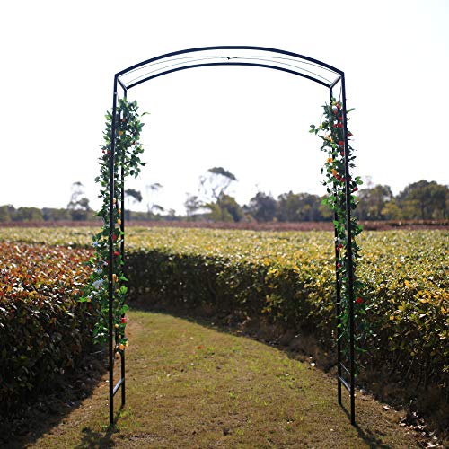 Better Garden Steel Garden Arch, 7'6" High X 4'7" Wide, Garden Arbor For Various Climbing Plant, Outdoor Garden Lawn Backyard #TOP1
