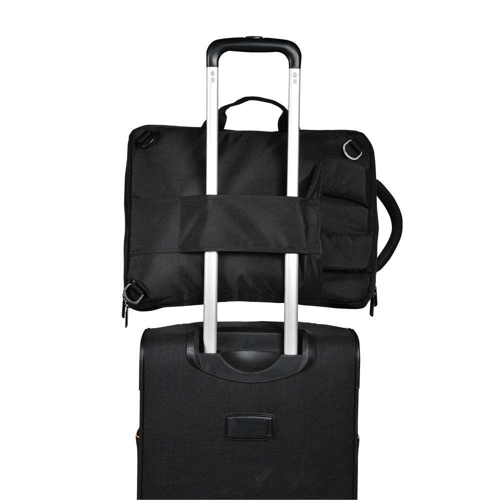Exacompta 17734E Exactive, Borsa Zaino Nera Per Laptop 15.6 Pollici e Tablet, Poliestere di alta qualtià, Tasche Funzionali Per Riporre Vari Oggetti