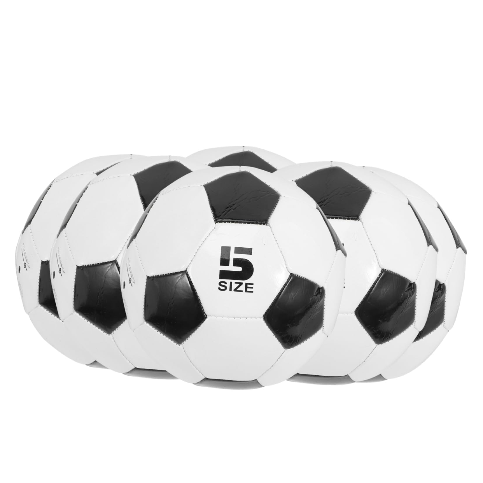 KOMBIUDA 6 Palloni da Calcio in PVC per Ragazzo Ragazza, Alta Elasticità, Resistenti all’Usura, per Allenamento e Gioco | Uso Esterno, Cucitura a Macchina, Alta Elasticità e Buona Presa per Ragazzo Ragazza