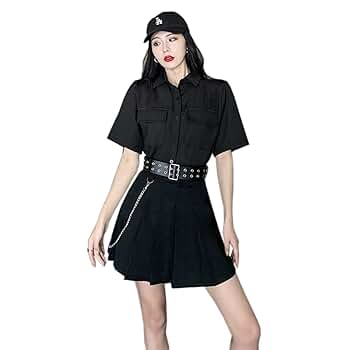 Amazon.co.jp: [hurtbasuketto] 半袖シャツ＋プリーツスカート