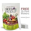 Gardeners Basics Survival Vegetable Seeds Garden Kit Over 16,000 Seeds Non-GMO and Heirloom, Great for Emergency Bugout Survival Gear 35 Varieties Seeds for Planting Vegetables 35 Free Plant Markers #3