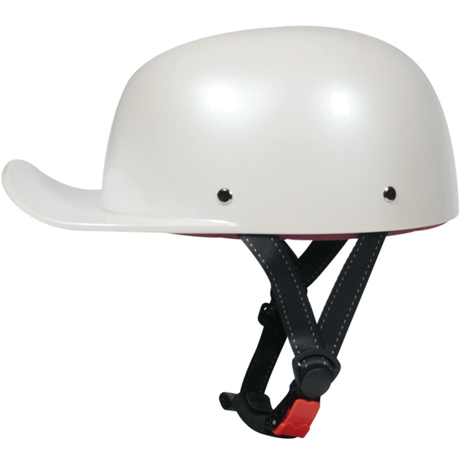 Otwarty kask motocyklowy w stylu niemieckim, dopuszczony do użytku przez DOT, styl Street Cruiser Jet, uniseks, dla dorosłych, półkask motocyklowy, modelowanie czapki baseballowej