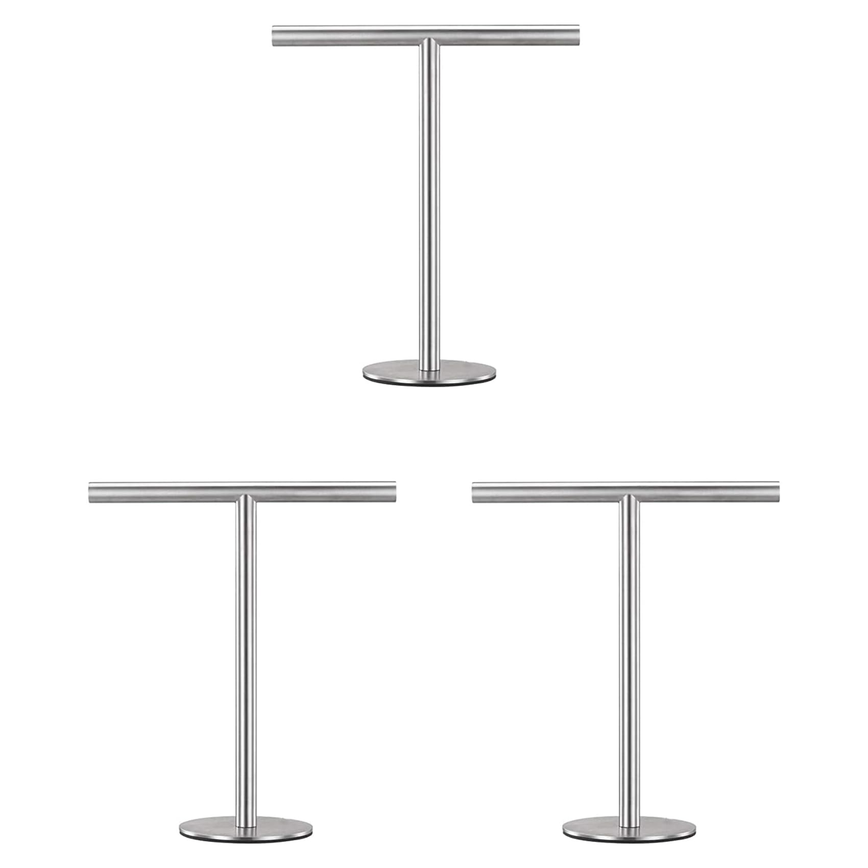 Toallero de pie de acero inoxidable para bano y cocina con base estable