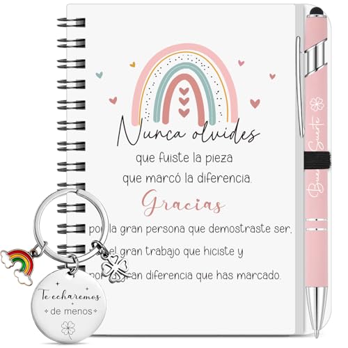 Hestya Presente para colegas de trabalho despedida mudança de trabalho aniversário reforma obrigado professor fim de curso graduação caderno porta-chaves lembranças para melhor amigo equipa de