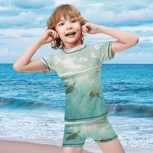 Sea TurtlesChildren's Casual Swimsuit Set - Simple and Versatile10-12Y（150cm）2