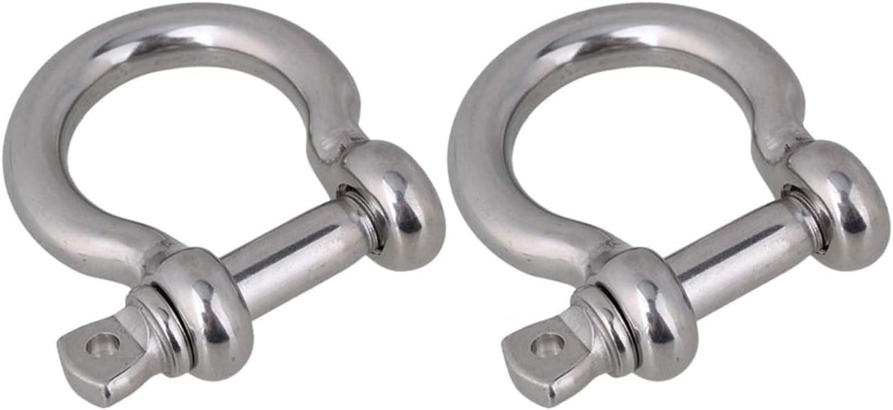SHENGHUISS Ancora D Grillo in Acciaio Inox 316 Marine Hardware Barca Ancoraggio Bow Dee Anello Forgiato Grillo