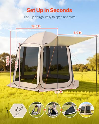 VEVOR 10x9.2 FT Pop-Up Screen Room