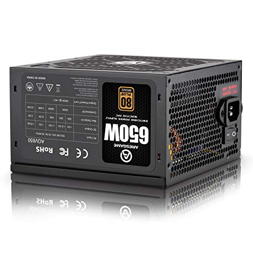 Image of ARESGAME Power Supply 650W 80+ Bronze Certified PSU (AGV650)