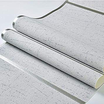 GlobalNiche Grey 3D Faux Marble Wallpaper Roll Squares Decorative Concrete Block Wall Papers for Walls 3D TV Background Living Room Color Z045 Grey Dimensions 5.3