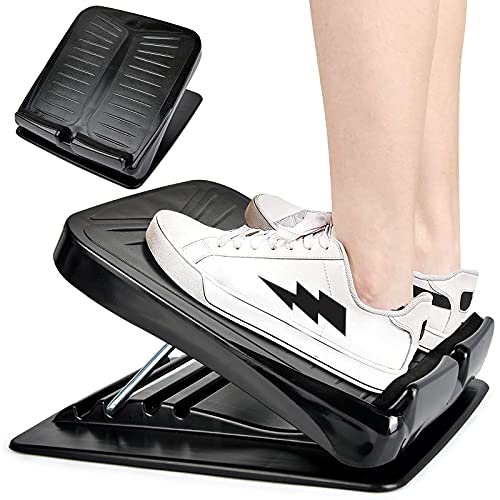 Slant Board, Slant Board for Calf Stretching, Slant Board for Squats Exercise Wedge, Calf Stretcher Ankle and Foot Incline Board Adjustable 4 Level, Foot Stool Strength Training Equipment Leg Machines