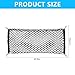KHGUZ Car Rear Cargo Net, Adjustable Elastic Automotive Trunk Organizer Mesh Pouch Bag, Stretchable Cargo Storage Net, Vehicle Interior Accessories, Universal for RV, SUV, Truck (Large)