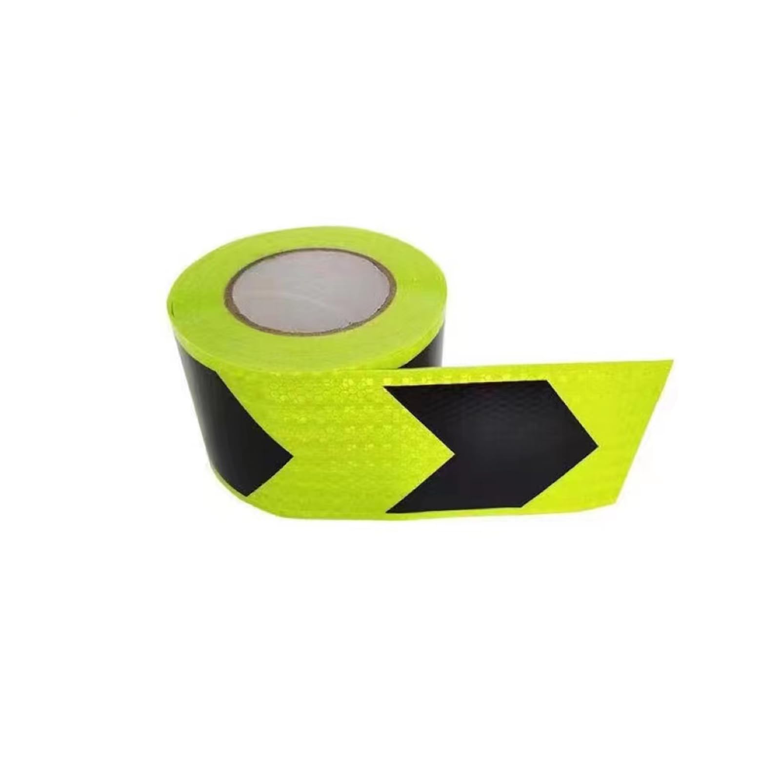Cinta Reflectante de 10 cm x 10 m for Exteriores, Impermeable, de Seguridad Nocturna, con Adhesivo Fuerte, for precaución, Advertencia y Visibilidad, Color Blanco y Rojo.(Green Black)