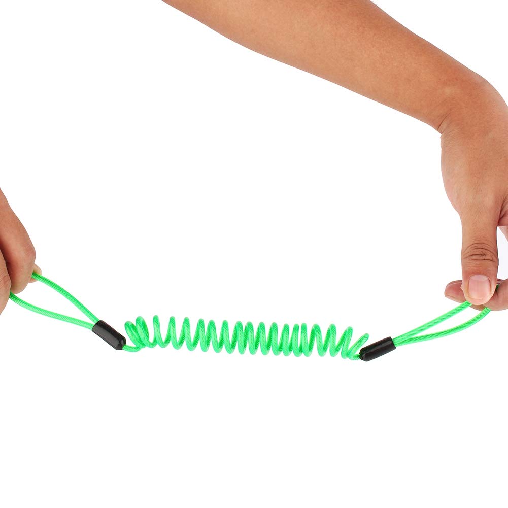 Cavo Promemoria Blocco Disco Moto - Fluorescente Verde, Per Sicurezza Freno Motocicli E Scooter - Foto 4