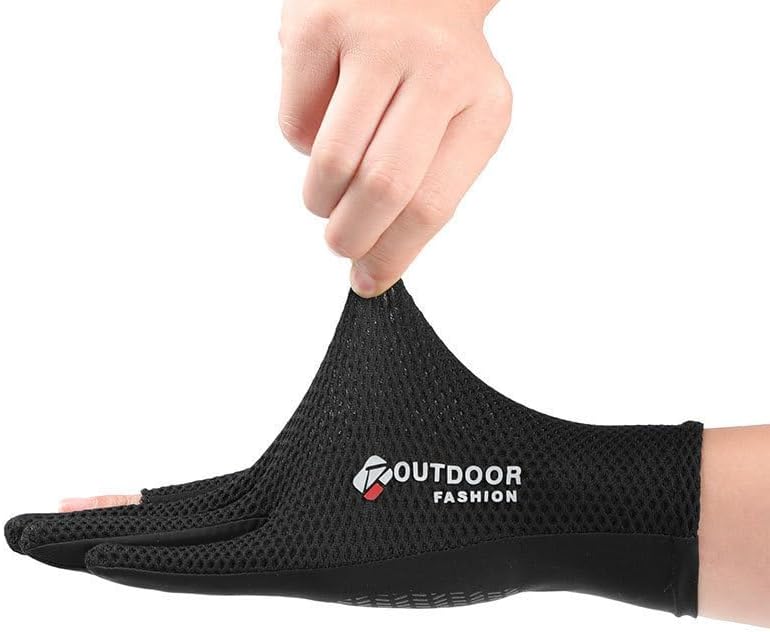 Mealah Lightweight-Fingerless-Gloves for Men - UPF 50+ UV Sun-Protection- Gloves for Fishing Driving Hiking Outdoor