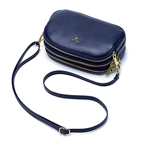 Small Crossbody Bags Genuine Leather Shoulder Handbags Trendy Design Cellphone Purses for Women and Girls2