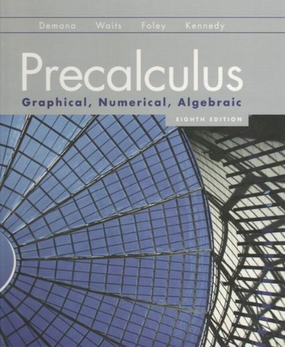 Precalculus: Graphical, Numerical, Algebraic 0131359622 Book Cover