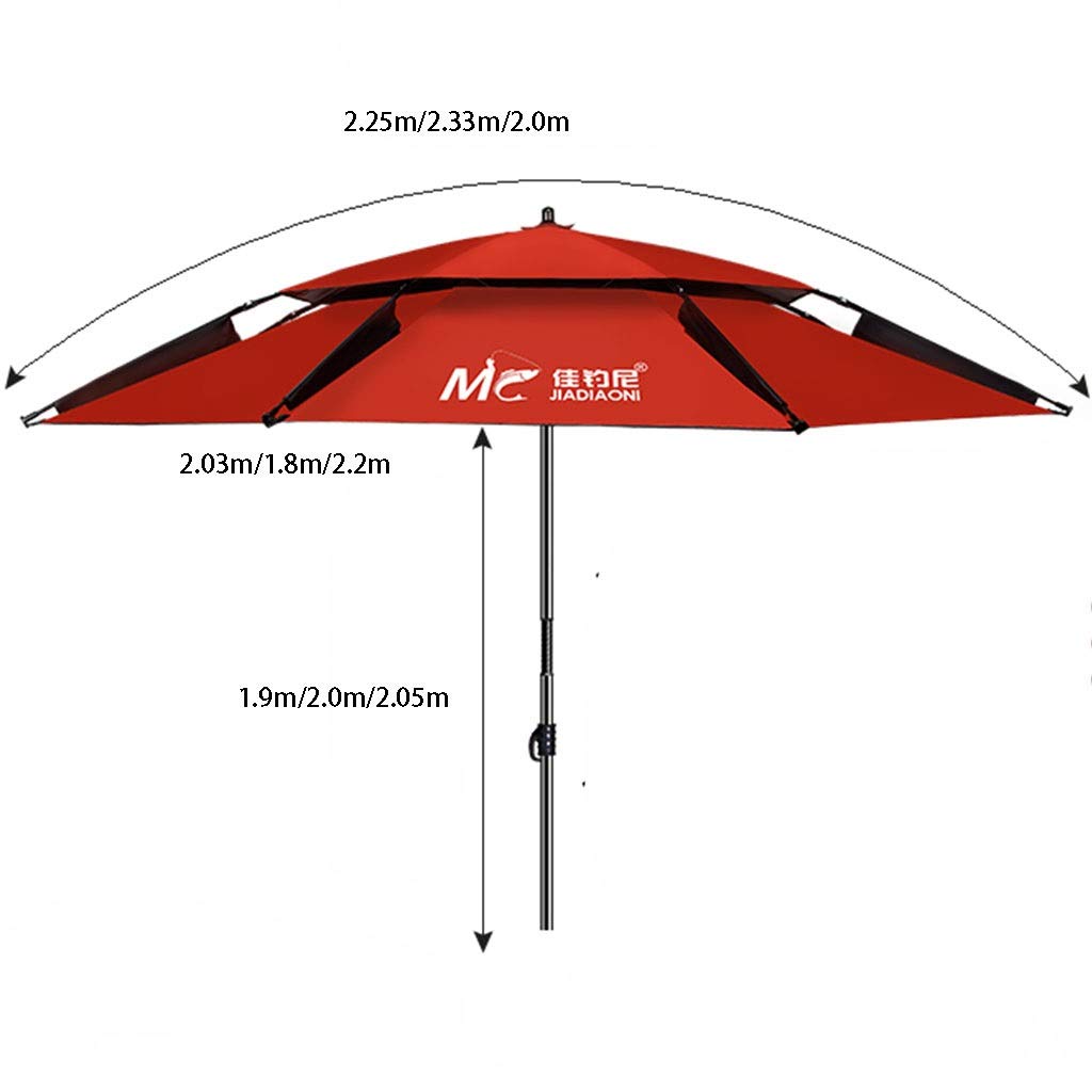 Parasol/2,4 m dwupoziomowy parasol wędkarski parasol wędkarski 2,2 m uniwersalny odporny na deszcz pogrubiony parasol składany parasol wędkarski, a, 22m