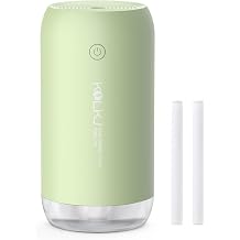 Portable Mini Humidifier, 350ml Quiet Small Cool Mist Humidifiers USB Personal Desktop Humidifier for Bedroom Office Plants Car Baby Nursery with 2 Mist Modes Auto Shut-off Green