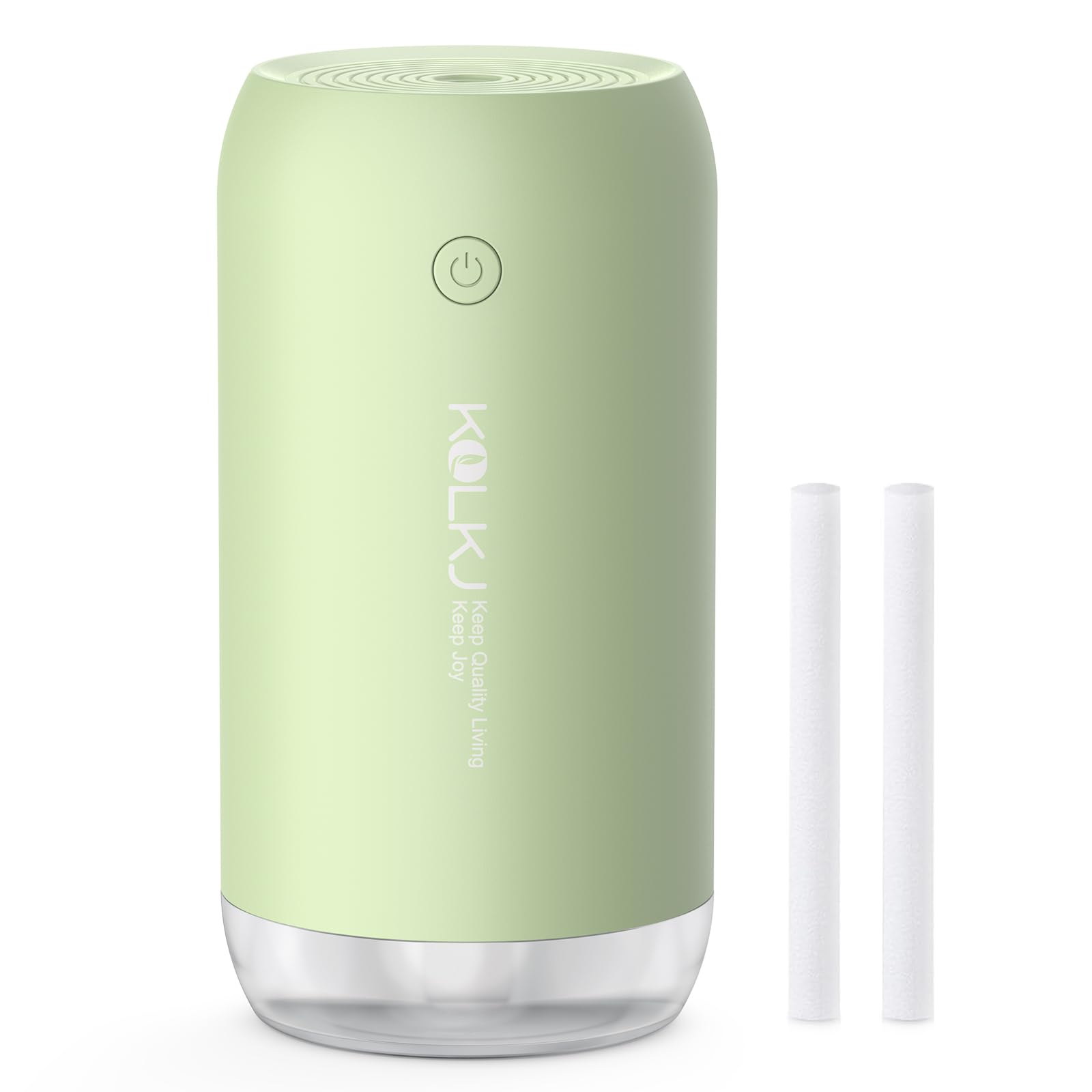 Przenośny mini nawilżacz, 350 ml, mały nawilżacz z zimną mgiełką, USB osobisty nawilżacz na biurko do sypialni, samochodu, biura, podróży z automatycznym wyłączaniem i 2 trybami mgły (zielony)