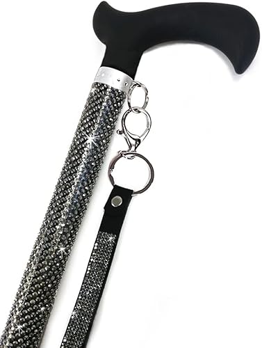 Jacqueline Kent Caña de azúcar - Caña ajustable - Plata de hematita