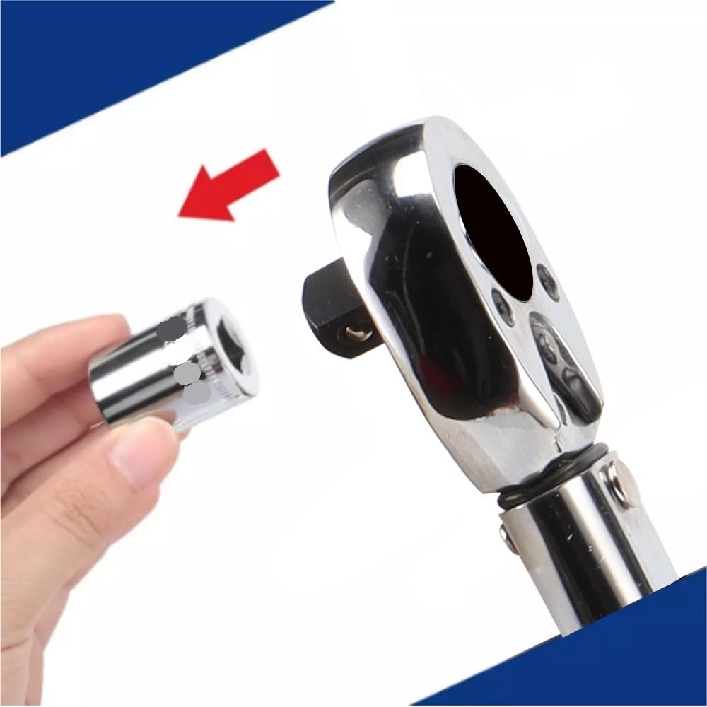 Telescopic Ratchet Wstępnie ustawiony klucz dynamometryczny Napęd 1/2 cala 28-210N.m Narzędzie ręczne do naprawy motocykli samochodowych mały klucz dynamometryczny