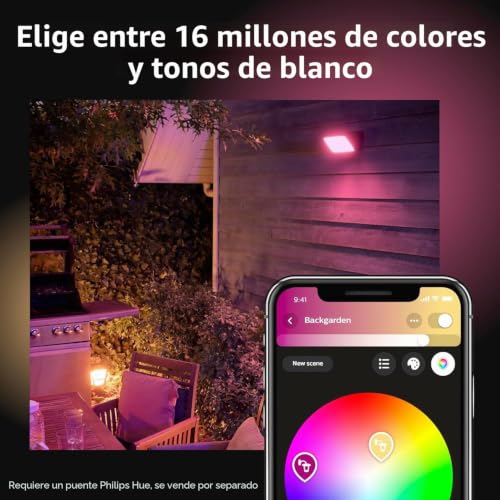 Philips Hue Discover Projecteur d’extérieur, Noir - 10