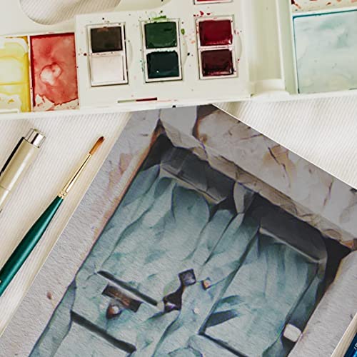 Image of Anupam Dusk Grey Toned Watercolour Paper - Cold Pressed, Hardbound Book, 225 GSM, 60 Sheets, 20cm x 20cm (Square)