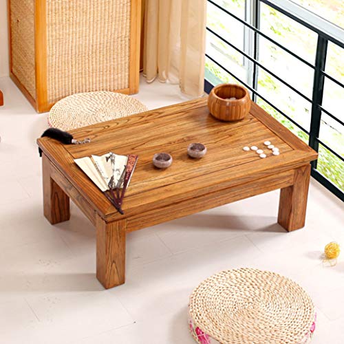 Table basse en bois massif 60cm compacte pour petits salons et lits - 3