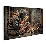 islandburner Prime Bild auf Leinwand Schweißer Mann Schweißen Fabrikanlage Schweißer Mann Schweißen Fab Bilder Wandbilder Poster