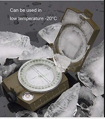 Image of URBAN BOX (Device of C) Professional High Accuracy Metal Waterproof Military Compass for Directions (8 X 6.5 X 3 Cm, Green)