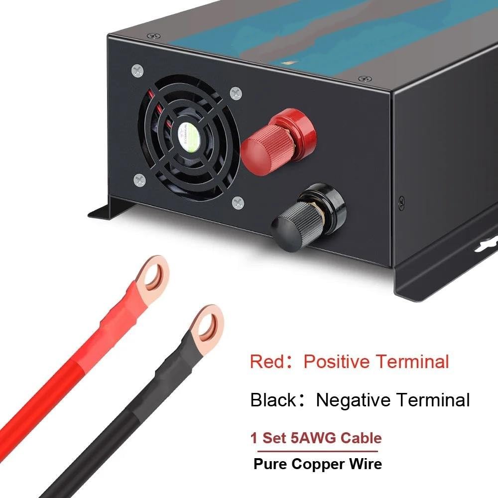 Convertisseur 12V 220V Pur Sinus 4000w Onduleur Transformateur Onde Sinusoïdale Pure avec Convertisseur 12V 220V Pur Sinus 4000w Onduleur Transformateur Onde Sinusoïdale Pure avec