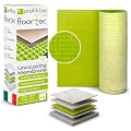 Profilitec 1/8 Inch Thick Lay-Flat (No Curling) Uncoupling Membrane Underlayment - 323 Sq Ft Roll (3.3 Feet by 98.5 Feet) - Translucent Color for Easy Installation