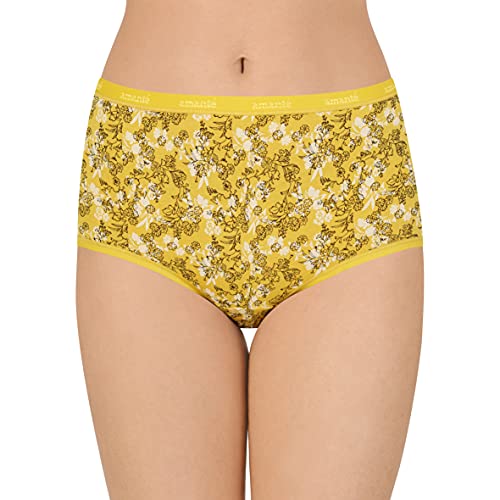 Image of Amante Printed Cotton Full Brief Panty Pack(Pack of 3)
