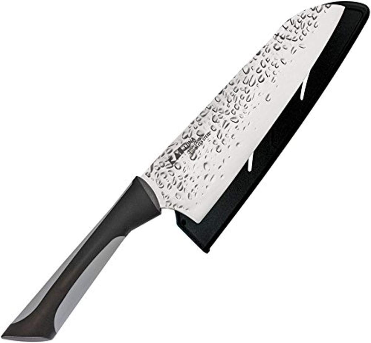 Kai Luna 7 Inch Santoku Knife with Sheath and Soft-Grip Handle