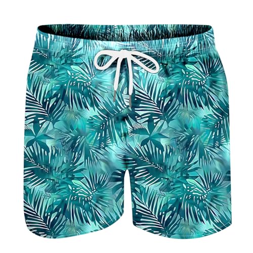 Beach Shorts for Men Casual Hawaiian Vacation Tropical Swim Pant with Pockets Trendy Palm Tree Graphic Party Shorts4