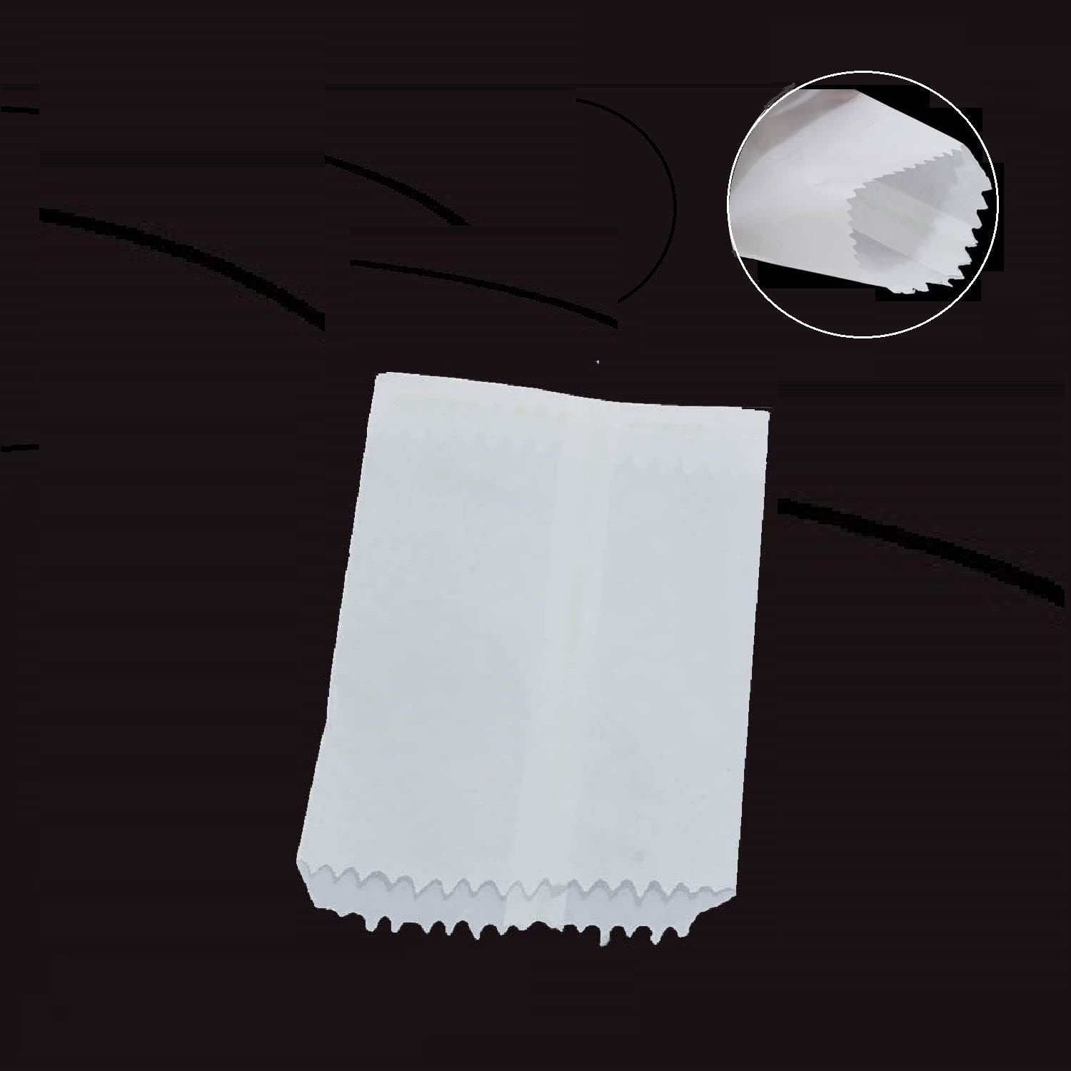 Butter Paper Covers Glassine Paper Pouches Bags (200 PCs) 5.5x8.25 Inch White Food Grade Storage Oil & Grease Resistant