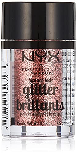 NYX Nyx professional makeup face & body glitter, copper, 0.08 ounce