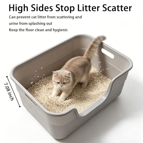 Caja sanitaria para gato con lados altos y entrada baja miniatura 3