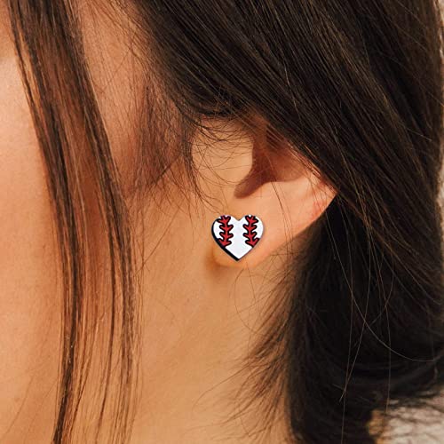 Boucles d'oreilles en bois de baseball style sport rétro chic - 3