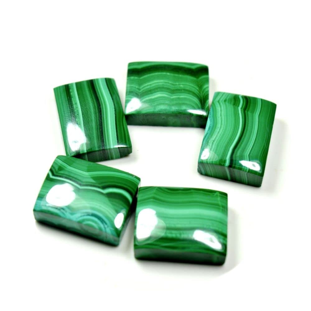 Natural Malachite at Wholesale Rate (Rs 30/carat) Fine Quality Rectangle Shape दाना फ़िरंग Loose Gemstone for Reselling Astrologers Jewellers Crystal Healing Astrological-image-25