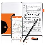 YUAN Digitales Notizbuch Smart Writing Set:Schreiben auf echtem Papier,intelligente Echtzeitsynchronisation sowie digitale Speicherung und Teilung – inklusive Kleinnotizbuch, Ersatzminen und Ladekabel