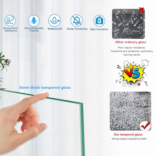Ventana de vidrio templado para sotano resistente que soluciona humedades 5