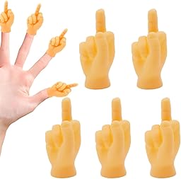 5 PCS Mini Marionnettes À Doigt D'Honneur En Caoutchouc, Doigt D Honneur Mini Mains, Marionnettes À Doigts Petites Mains, Mini Cadeau Doigt D'Honneur Pour Animaux, Fêtes Et Réseaux Sociaux